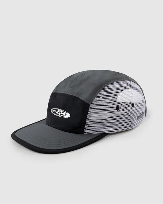 WNDRR Station 5 Panel Mens Strapback Cap - Black/Grey