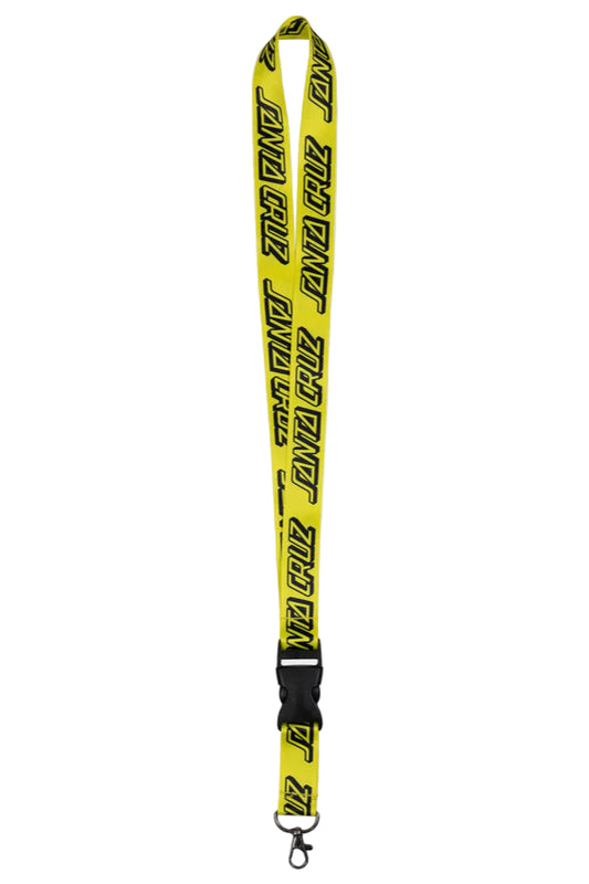 SANTA CRUZ Classic Strip Lanyard - Yellow