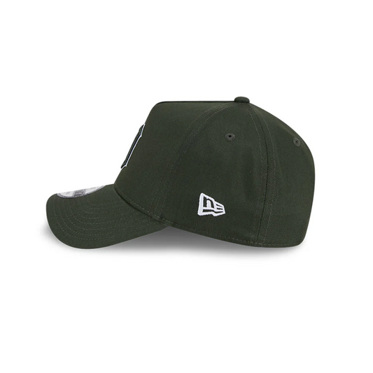 NEW ERA Detroit Tigers Plaid Infill 9FORTY A-Frame Snapback Cap - Dark Seaweed