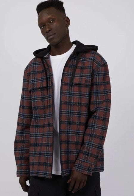 ST GOLIATH Accord Check Mens Hooded Jacket - Multi