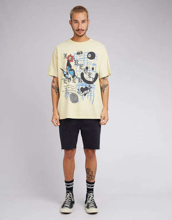 SILENT THEORY Never Mens Tee - Yellow