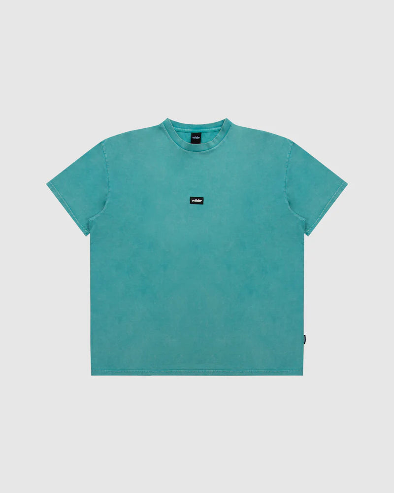 WNDRR Hoxton Vintage Fit Mens Tee - Washed Teal