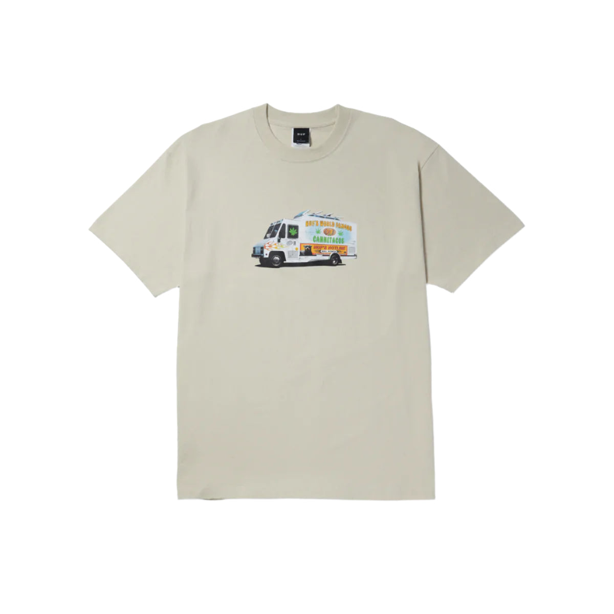 HUF Taco Truck Mens Tee - Stone