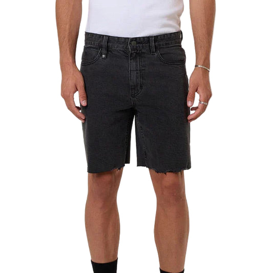 THRILLS Bones Mens Denim Short - Ash Black