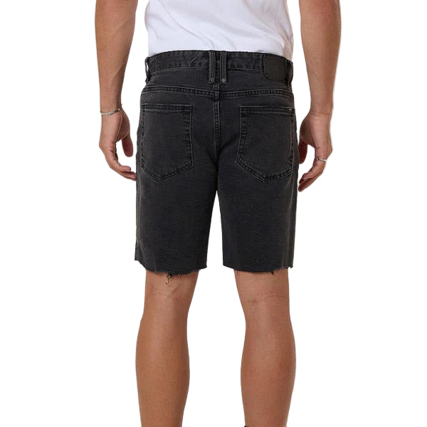 THRILLS Bones Mens Denim Short - Ash Black