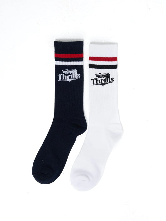 THRILLS Superior 2pk Socks - Eclipse/White
