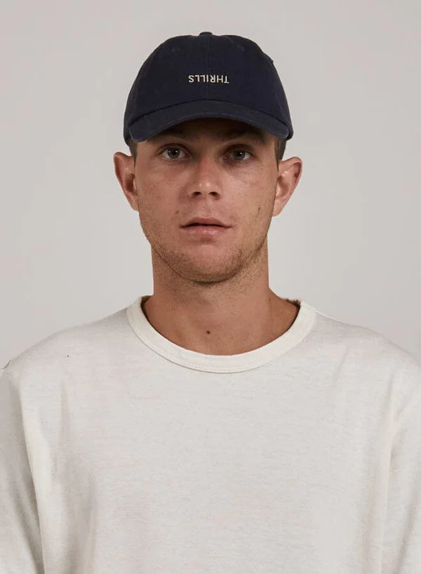 THRILLS Minimal Thrills 6 Panel Strapback Cap - Station Navy