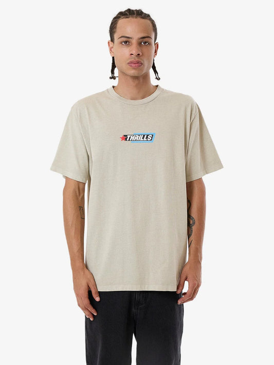 THRILLS Lockstar Merch Fit Mens Tee - Stone