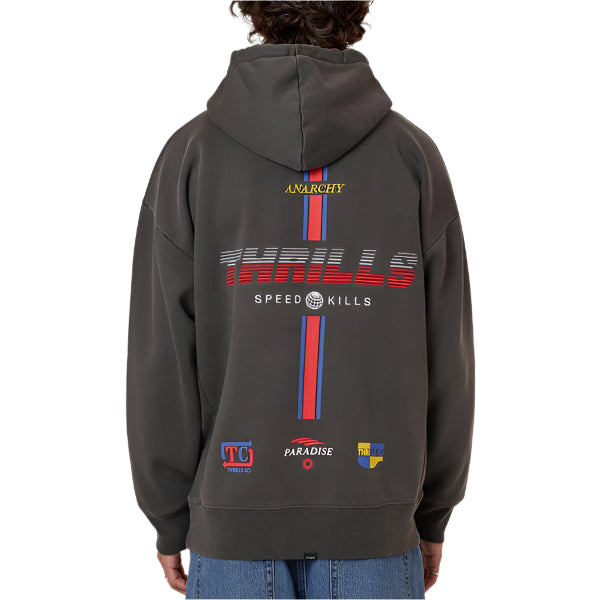 THRILLS Anarchy In Paradise Slouch Mens Hoodie - Merch Black