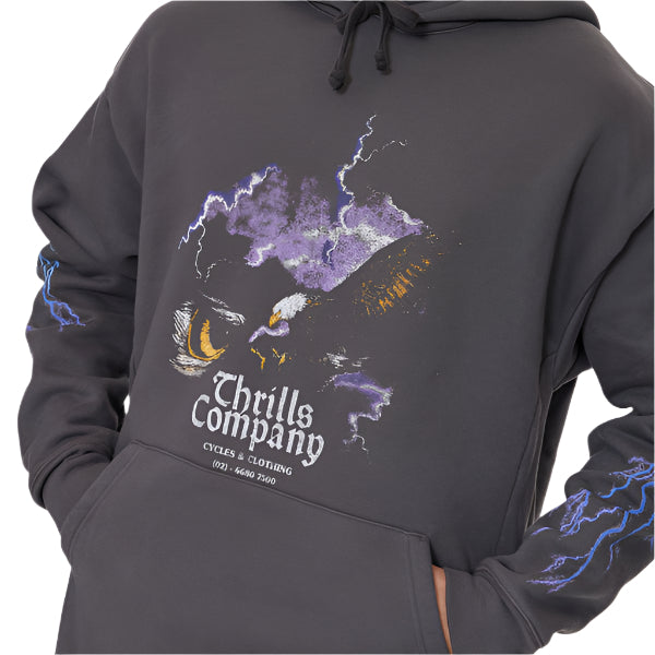 THRILLS Flight Risk Slouch Mens Hoodie - Merch Black