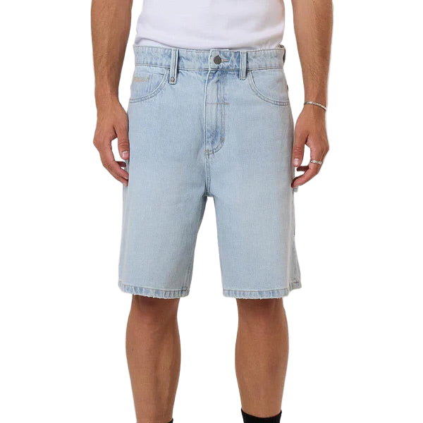 THRILLS Infinite Dopamine Slacker Mens Denim Short - Light Ash Blue