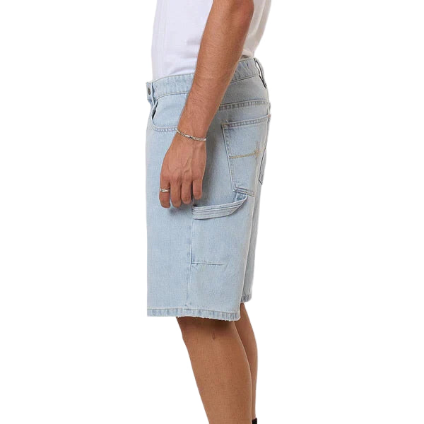 THRILLS Infinite Dopamine Slacker Mens Denim Short - Light Ash Blue