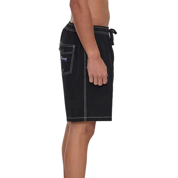 THRILLS Run For The Hills Elastic Waist Boardshort - Black