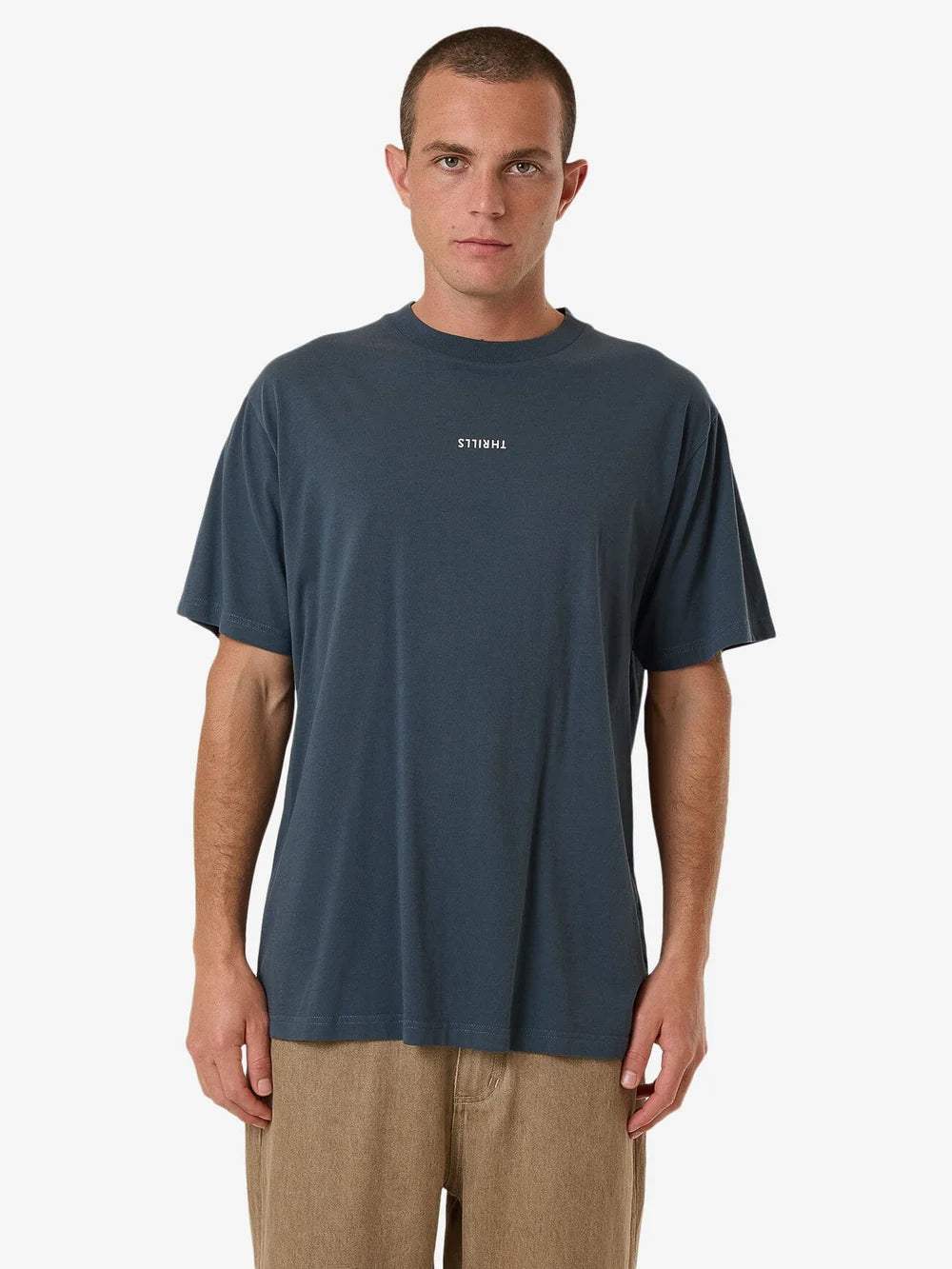 THRILLS Minimal Thrills Merch Fit Mens Tee - Dark Slate