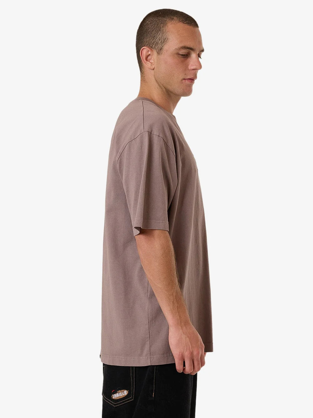 THRILLS Double Meaning Oversized Fit Mens Tee - Dove