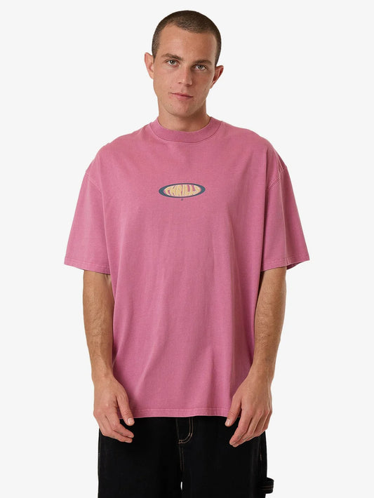 THRILLS Bueno Box Fit Oversized Mens Tee - Heather Rose