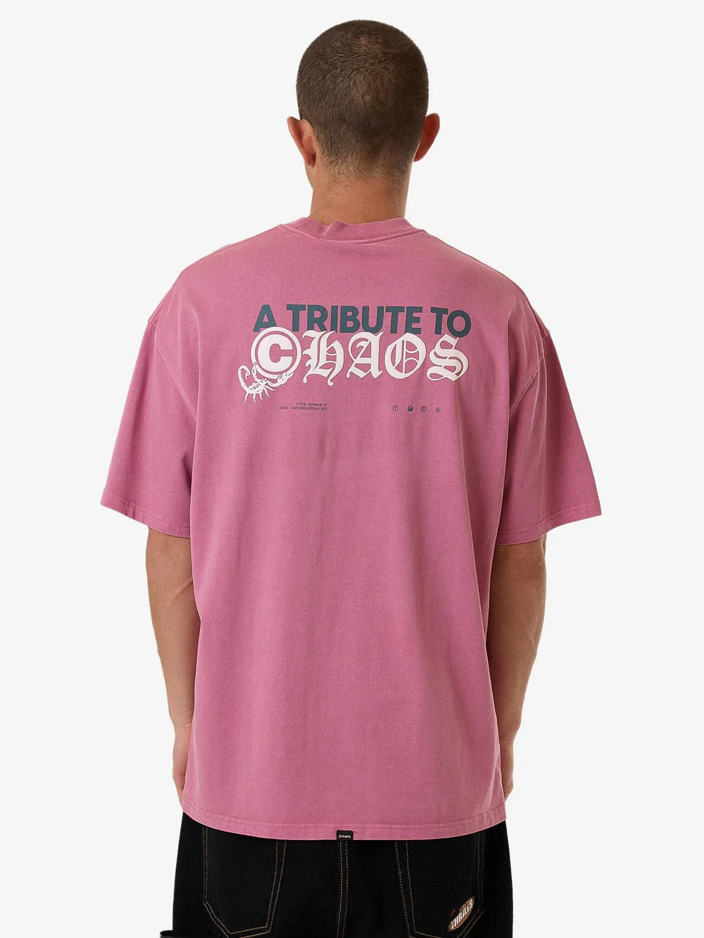 THRILLS Bueno Box Fit Oversized Mens Tee - Heather Rose