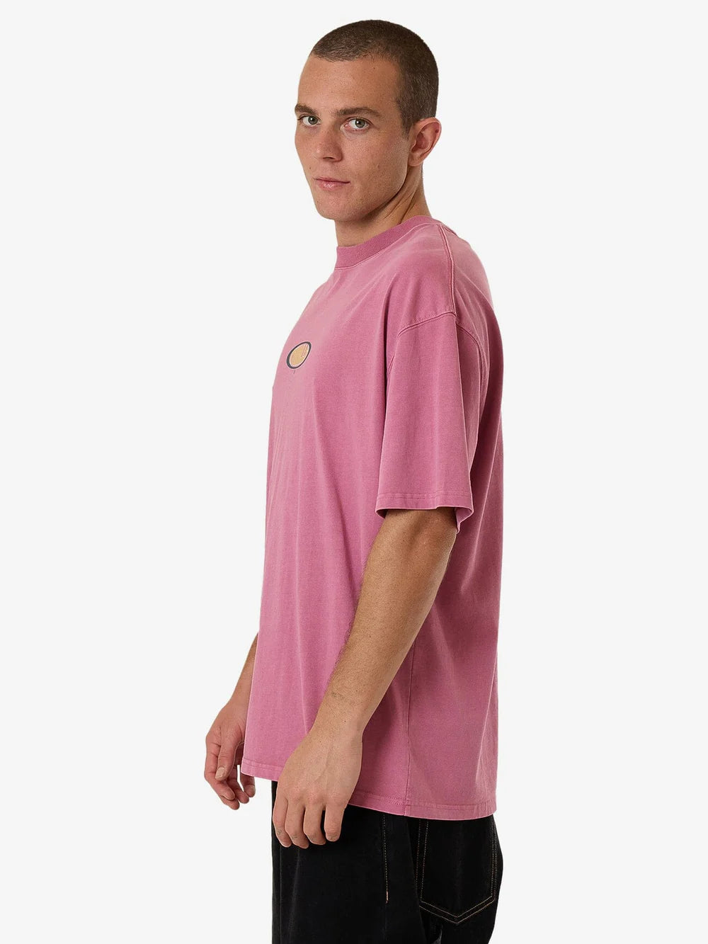 THRILLS Bueno Box Fit Oversized Mens Tee - Heather Rose