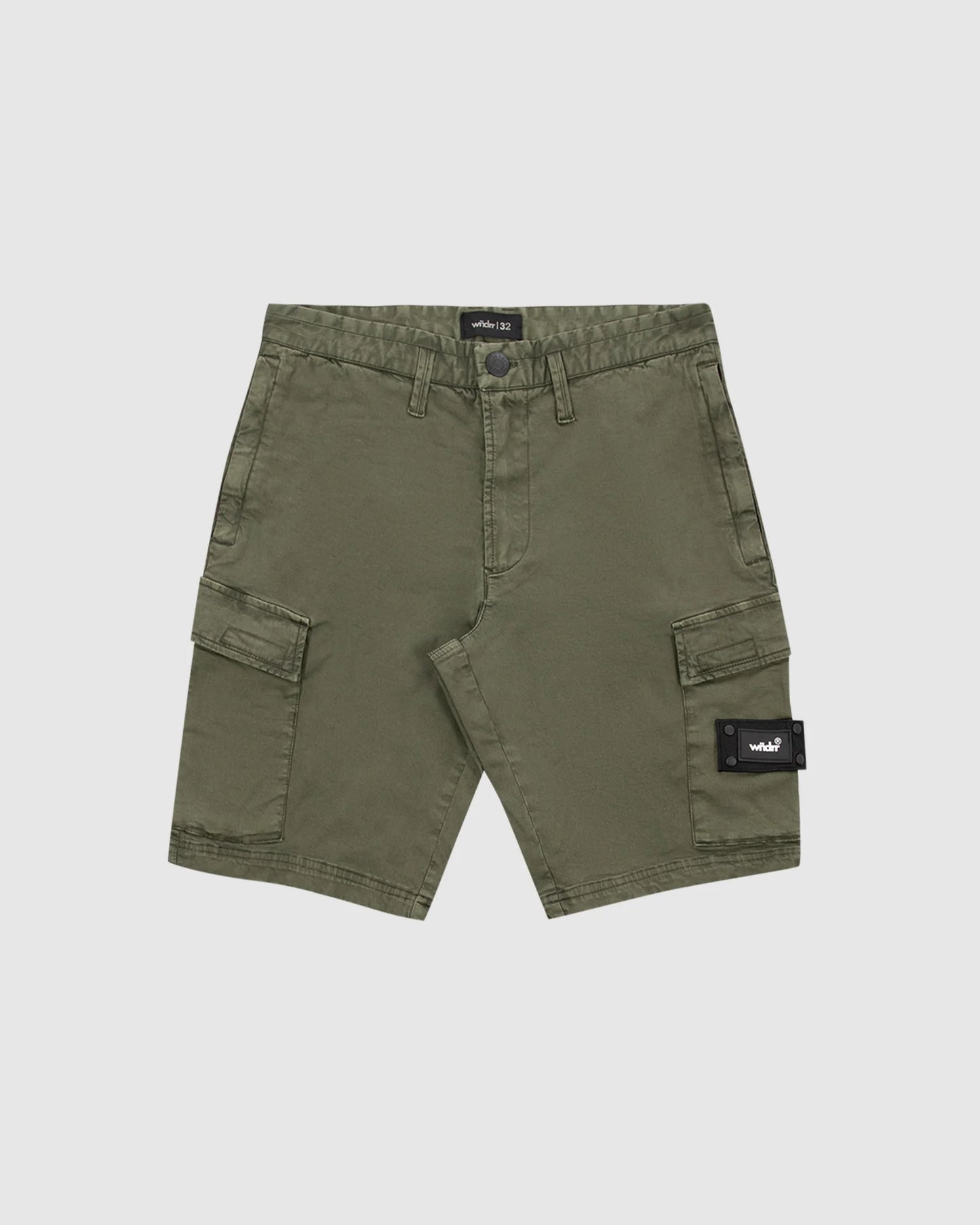 WNDRR Fairfax Mens Cargo Shorts - Slate Green