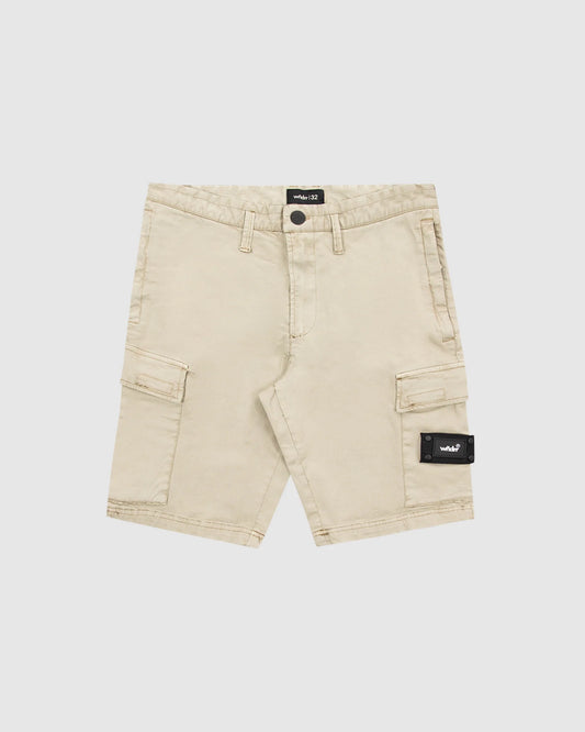 WNDRR Fairfax Mens Cargo Shorts - Stone