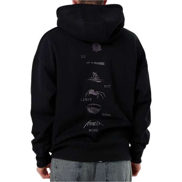THRILLS Do Not Limit Your Mind Slouch Mens Hoodie - Black