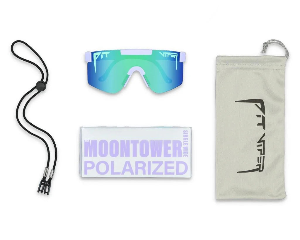 PIT VIPER The Moontower Original Sunglasses - Polarized Blue/Green