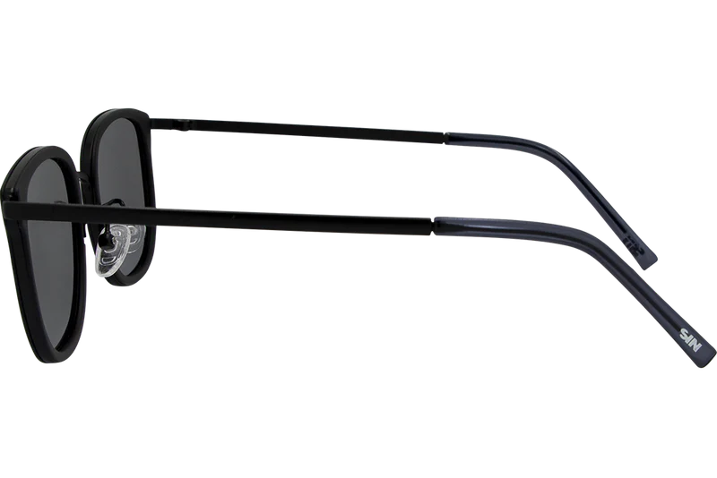 SIN Tommy Polarised Sunglasses - Black/Smoke