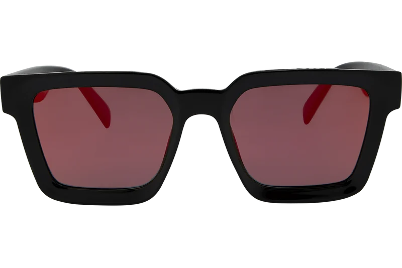 SIN Top Shelf Polarised Sunglasses - Gloss Black/Red