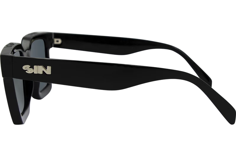 SIN Top Shelf Polarised Sunglasses - Gloss Black/Red