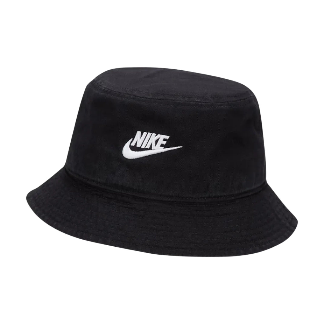 NIKE Apex Futura Washed Bucket Hat - Black/White
