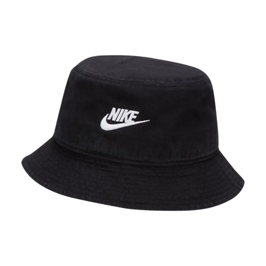 NIKE Apex Futura Washed Bucket Hat - Black/White