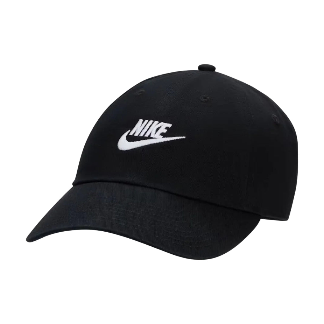 NIKE Club Unstructured Futura Wash Cap - Black/White