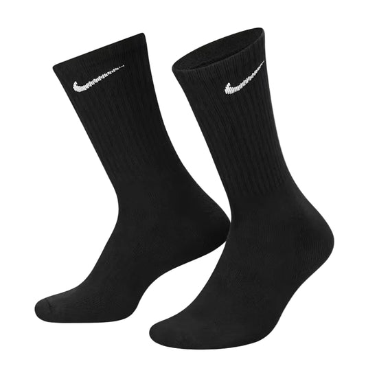 NIKE Everyday Cushioned Training Crew 6pk Socks - Black/White