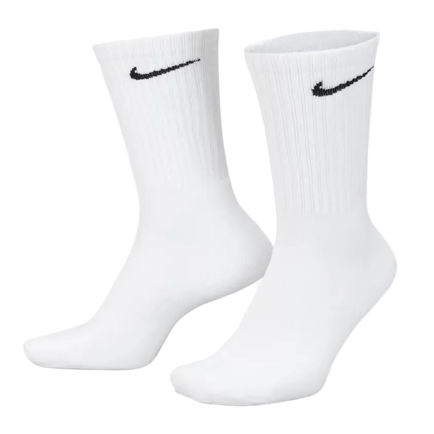 NIKE Everyday Cushioned Training Crew 6pk Socks - White/Black