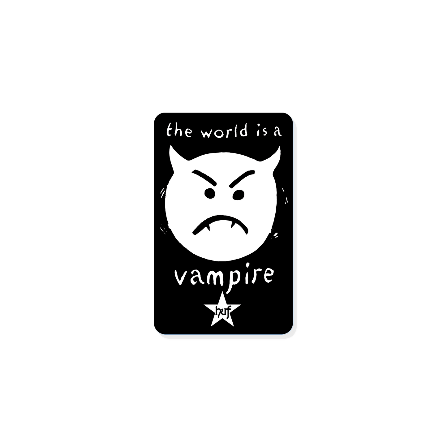 HUF Vampire Sticker - Black