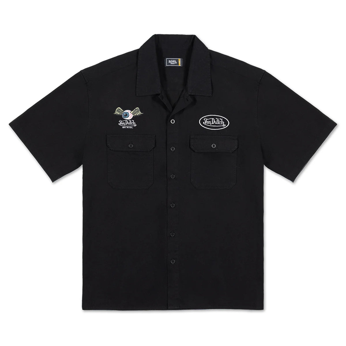 VON DUTCH Flying Eye Shirt - Black