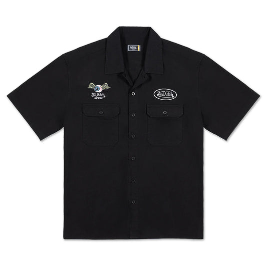VON DUTCH Flying Eye Shirt - Black