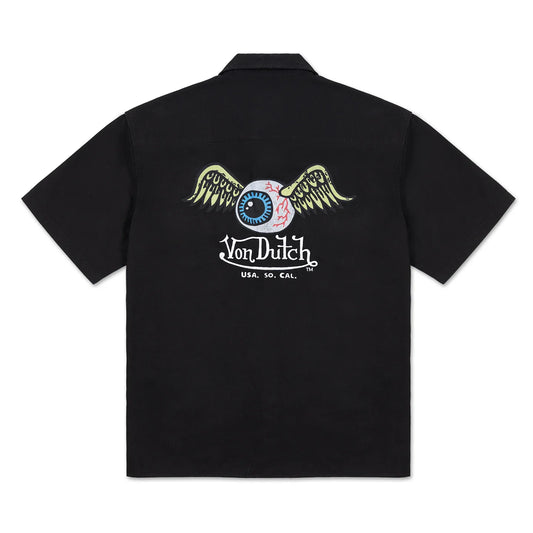 VON DUTCH Flying Eye Shirt - Black