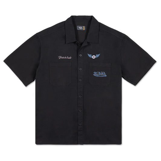 VON DUTCH Flying Eye Fast And Loud Shirt - Black