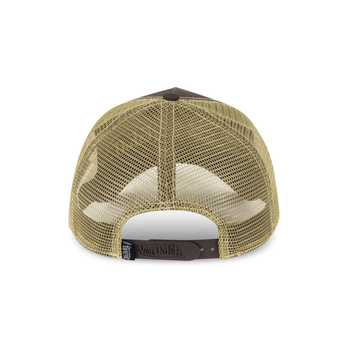 VON DUTCH Big Signature Snapback Trucker Cap - Brown