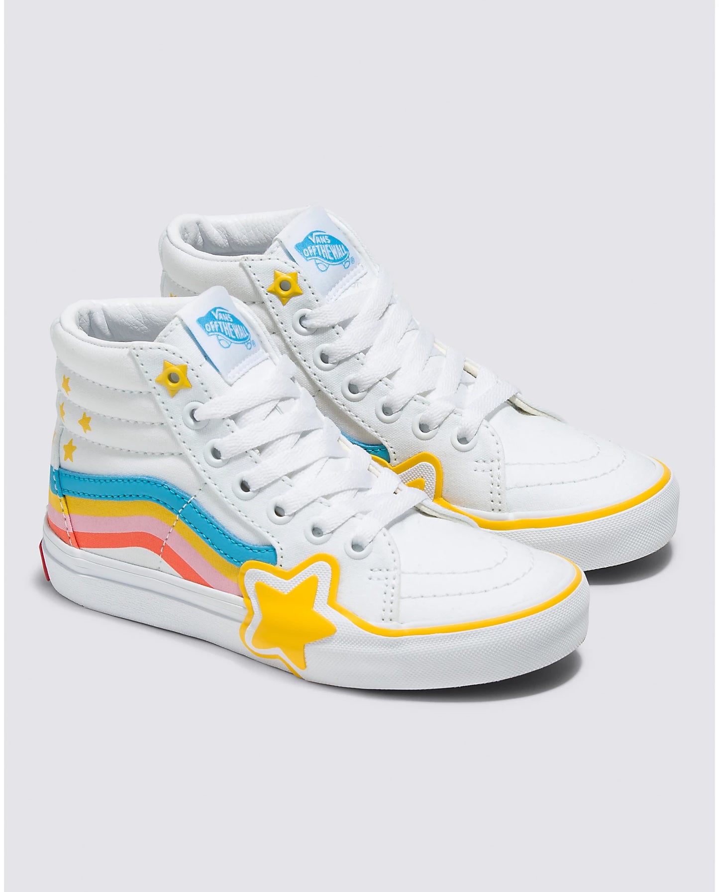 VANS SK8-Hi Rainbow Star Youth Shoe - Rad Rainbow/True White