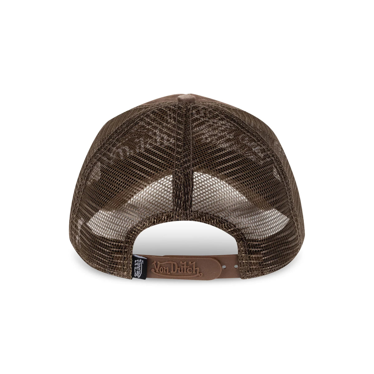 VON DUTCH Originals Super Patch Snapback Trucker Cap - Brown