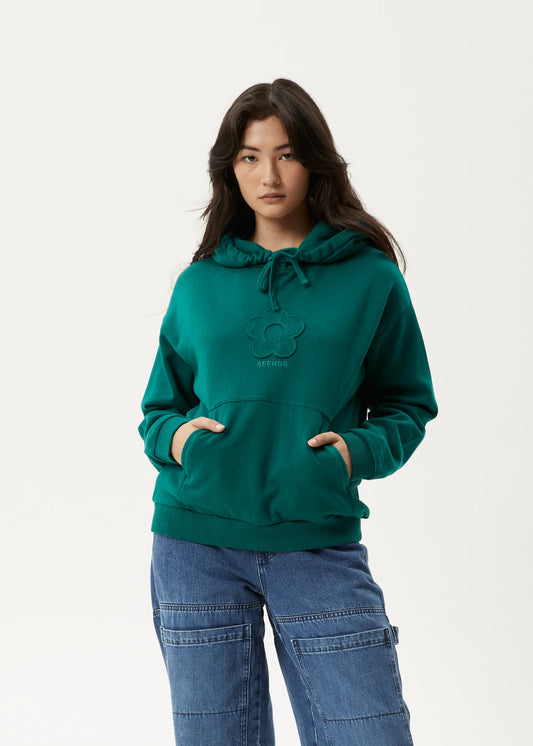 AFENDS Blossom Recycled Womens Hoodie - Pine
