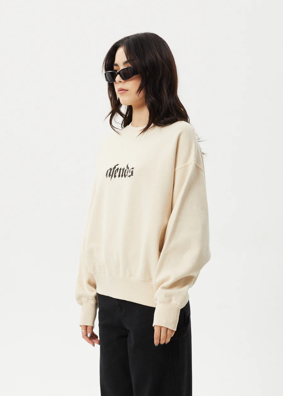 AFENDS Scorpio Womens Crew - Sand