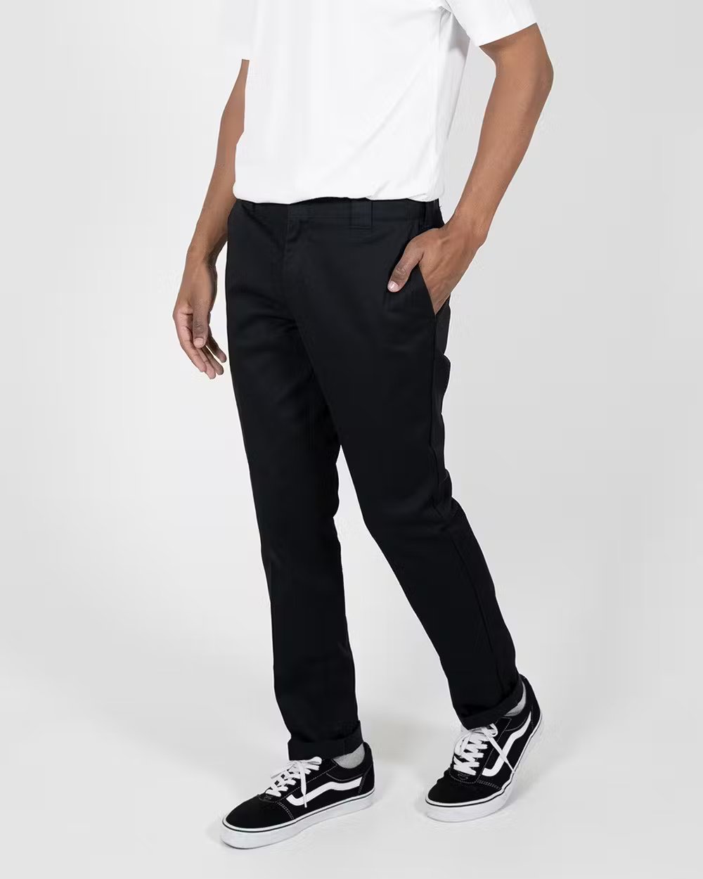 DICKIES 872 Slim Fit Pants - Black - VENUE.