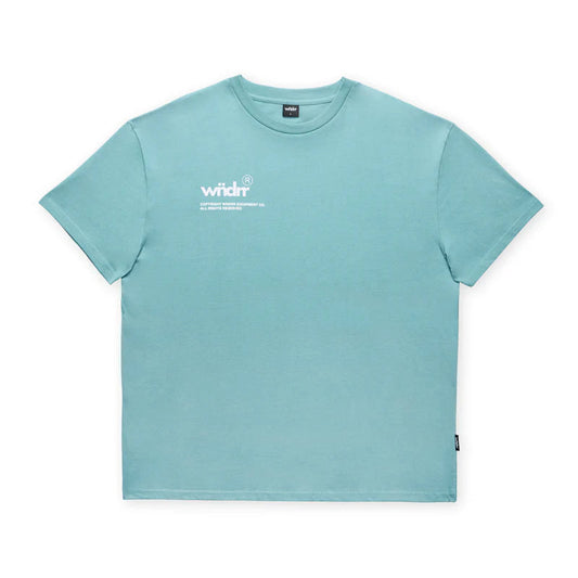 WNDRR Syndicate Box Fit Mens Tee - Dusk Blue