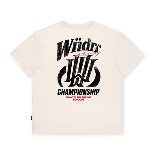 WNDRR Skyline Box Fit Mens Tee - Off White