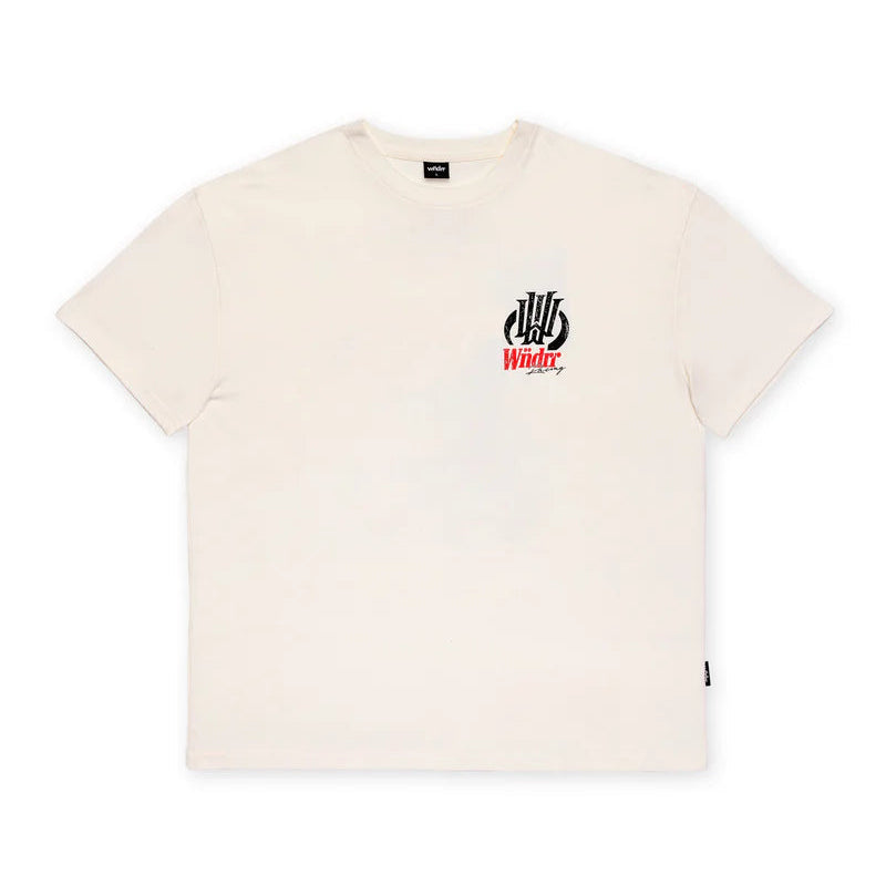 WNDRR Skyline Box Fit Mens Tee - Off White