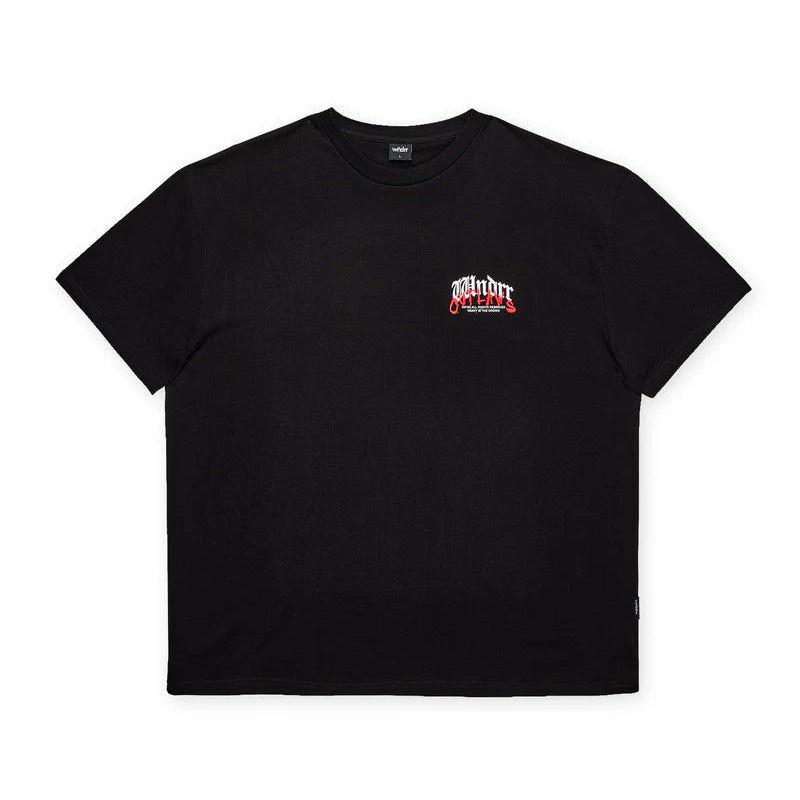 WNDRR Renegade Box Fit Mens Tee - Black