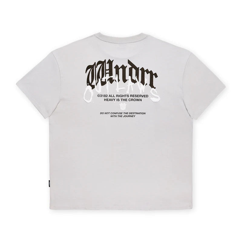 WNDRR Renegade Box Fit Mens Tee - Oyster